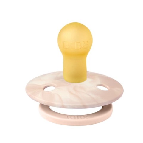 BIBS COLOUR TIE DIY COLLECTION 2-PACK BLUSH IVORY & BLUSH IVORY S Smoczek Uspokajający kauczuk Hevea