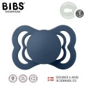 BIBS SUPREME 2-PACK CLOUD & STEEL BLUE S Smoczek Symetryczny kauczuk Hevea