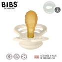 BIBS SUPREME 2-PACK IVORY & BLUSH M Smoczek symetryczny kauczuk Hevea