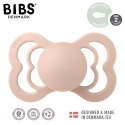BIBS SUPREME 2-PACK IVORY & BLUSH M Smoczek symetryczny kauczuk Hevea