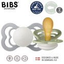 BIBS SUPREME 2-PACK SAGE NIGHT & CLOUD NIGHT M Smoczek Symetryczny kauczuk Hevea