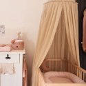 Jollein moskitiera baldachimowa nad łóżeczko niemowlęce 245 cm VINTAGE Nougat