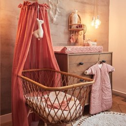 Jollein moskitiera woalowa nad łóżeczko niemowlęce 155 cm VINTAGE Rosewood