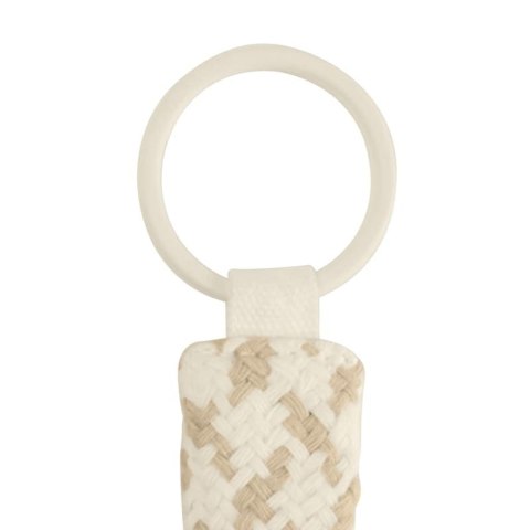 BIBS PACIFIER BRAID IVORY & VANILLA zawieszka do smoczków 100% organic cotton