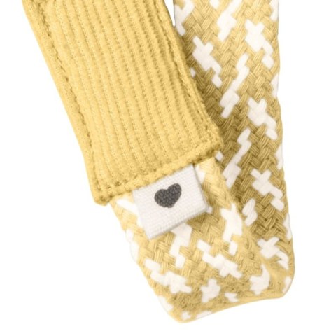 BIBS PACIFIER BRAID PALE BUTTER & IVORY zawieszka do smoczków 100% organic cotton