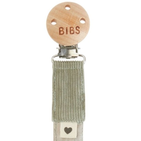 BIBS PACIFIER BRAID TIE DYE CAMO GREEN zawieszka do smoczków 100% organic cotton