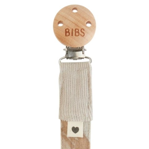 BIBS PACIFIER BRAID TIE DYE CAMO SAND zawieszka do smoczków 100% organic cotton