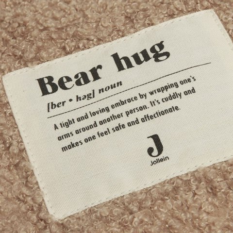 Jollein mata niemowlęca dwustronna do zabawy 100x80 cm BOUCLE Biscuit