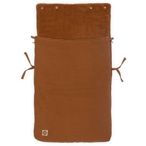 Jollein ciepły śpiworek do wózka i fotelika BASIC KNIT Caramel
