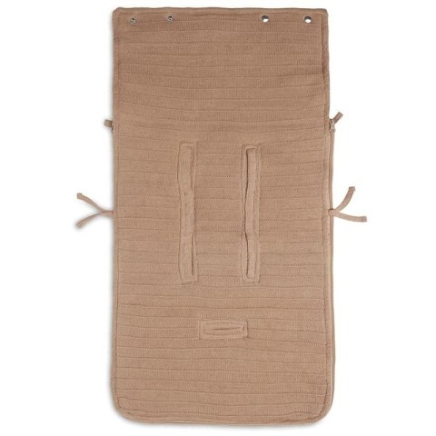 Jollein ciepły śpiworek do wózka i fotelika PURE KNIT Biscuit