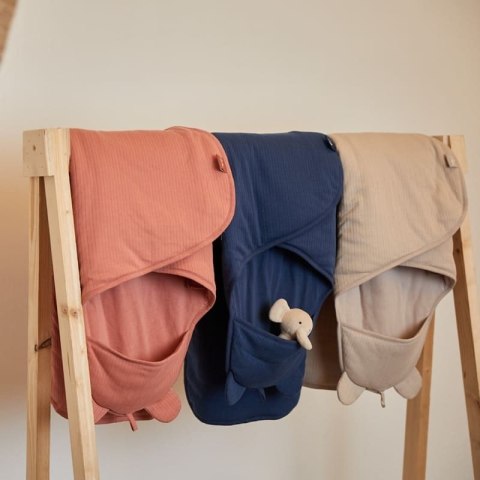 Jollein - śpiworek otulacz do fotelika i wózka BASIC STRIPE Rosewood