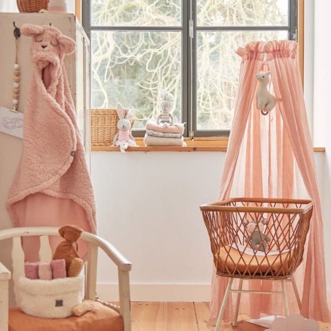 Jollein - śpiworek otulacz do fotelika i wózka BUNNY Pale Pink