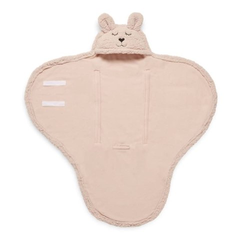 Jollein - śpiworek otulacz do fotelika i wózka BUNNY Pale Pink