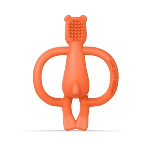 Matchstick Monkey gryzak silikonowy sensoryczny z mini szczoteczką Animals Bear