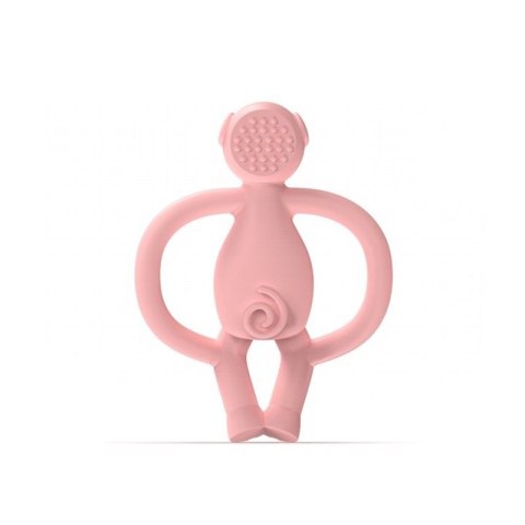 Matchstick Monkey gryzak silikonowy sensoryczny z mini szczoteczką Animals Piggy