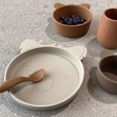 Nuuroo łyżeczki silikonowe dla niemowlaka 3 szt Caramel Cafe