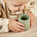 Nuuroo śliniak fartuszek z rękawami i kieszonką wodoodporny dla niemowlaka CIRCUS Creme