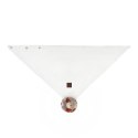 Hi Little One komin bandana zimowa dla niemowlaka ALPACA BOHO White/Rust M Pom Pom