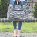 ENJOY JOISSY to pojemna torba dla mamy w miejskim stylu - black triangles