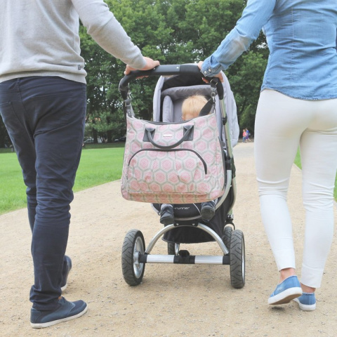 ENJOY JOISSY to pojemna torba dla mamy w miejskim stylu - pink lady