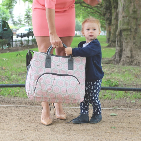 ENJOY JOISSY to pojemna torba dla mamy w miejskim stylu - pink lady