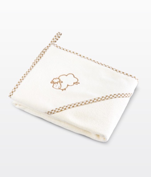 Miękkie okrycie kąpielowe Owieczka Frotte Sensillo - Turkusowy