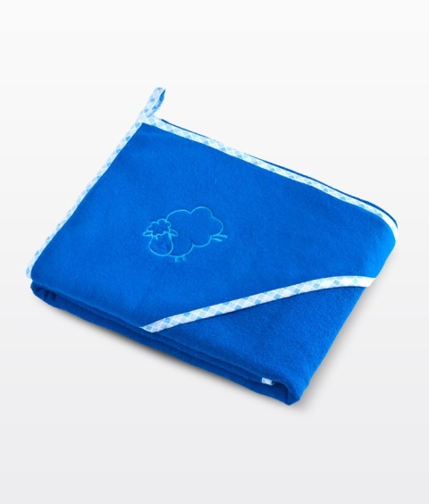 Miękkie okrycie kąpielowe Owieczka Frotte Sensillo - Turkusowy