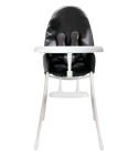 NANO Składane krzesełko do karmienia Bloom stelaż biały/wkład czarny
