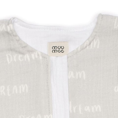 Hi Little One śpiworek do spania dwustronny TOG 1,0 BIO bawełna GROW UP DREAM/WHITE muumee