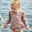 Nuuroo koszulka kąpielowa dla dziewczynki długi rękaw ochrona UV UPF 50+ FLOWER BEE Sand roz 86-92
