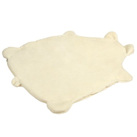 Hi Little One mata niemowlęca z kocykiem MIŚ Ivory Pom Pom