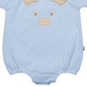 Pom Pom - rampers OverSize BOHO TEDDY Blue roz S