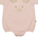 Hi Little One rampers niemowlęcy MIŚ OverSize BOHO Blush roz S Pom Pom