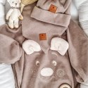 Pom Pom - rampers OverSize BOHO TEDDY Caffe Latte roz S