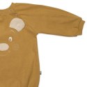 Hi Little One rampers niemowlęcy MIŚ OverSize BOHO Mustard roz S Pom Pom