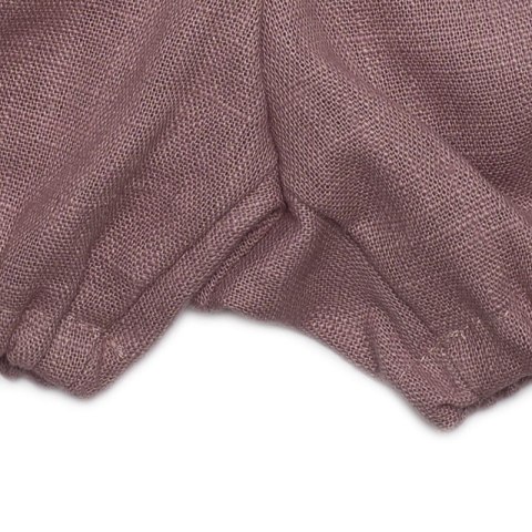 Hi Little One bluzeczka i bloomersy z lnu BOHO LEO Mauve roz L Pom Pom