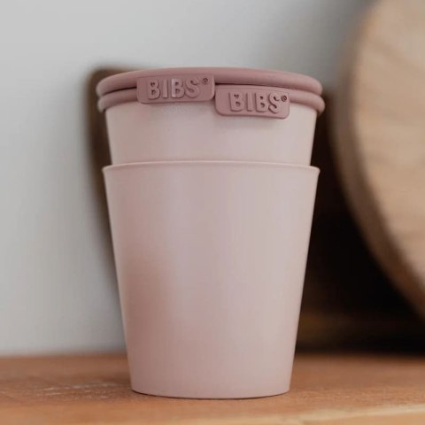 BIBS CUP SET BLUSH 2 kubeczki z pokrywkami do picia dla dzieci