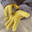 GoBabyGo antypoślizgowe rękawiczki ułatwiające chwytanie Mustard 2 lata