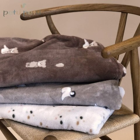 Petu Petu kocyk polarowy dla niemowlaka 100x140 cm Penguin