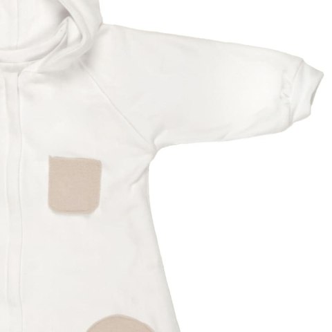 Pom Pom - kombinezon z kapturkiem OverSize BOHO White roz S