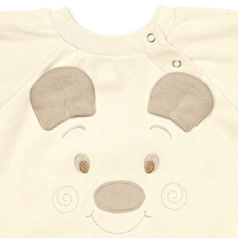 Hi Little One rampers dziecięcy MIŚ OverSize BOHO Ivory roz L Pom Pom