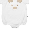 Hi Little One rampers niemowlęcy MIŚ OverSize BOHO White roz S Pom Pom