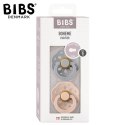 BIBS BOHEME 2-PACK CLOUD & BLUSH S Smoczek Uspokajający kauczuk Hevea