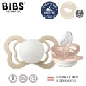 BIBS COUTURE 2-PACK BLUSH NIGHT & VANILLA NIGHT M Smoczek Anatomiczny silikonowy