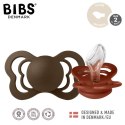 BIBS COUTURE 2-PACK RUST & MOCHA M Smoczek ortodontyczny silikonowy