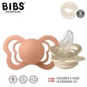 BIBS COUTURE 2-PACK VANILLA & PEACH M Smoczek ortodontyczny silikonowy