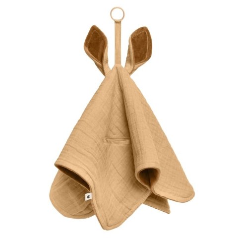 BIBS CUDDLE CLOTH KANGAROO DESERT SAND Pieluszka przytulanka z zawieszką na smoczek