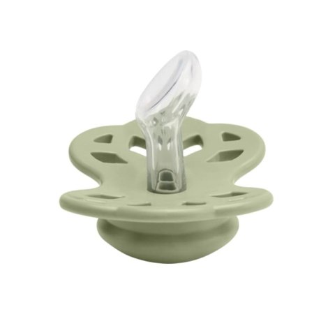 BIBS INFINITY ANATOMICAL 2-PACK IVORY & SAGE S Smoczek ortodontyczny silikonowy