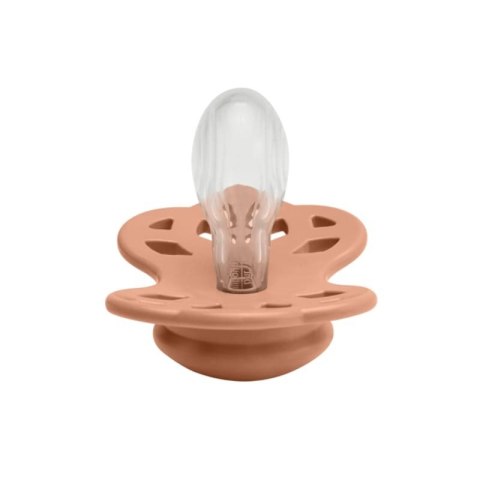 BIBS INFINITY SYMMETRICAL PEACH M Smoczek Symetryczny Silikonowy