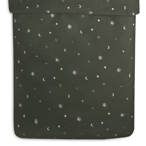 Jollein pościel dziecięca poszewki 140x100 cm/60x40 cm STARGAZE Leaf Green